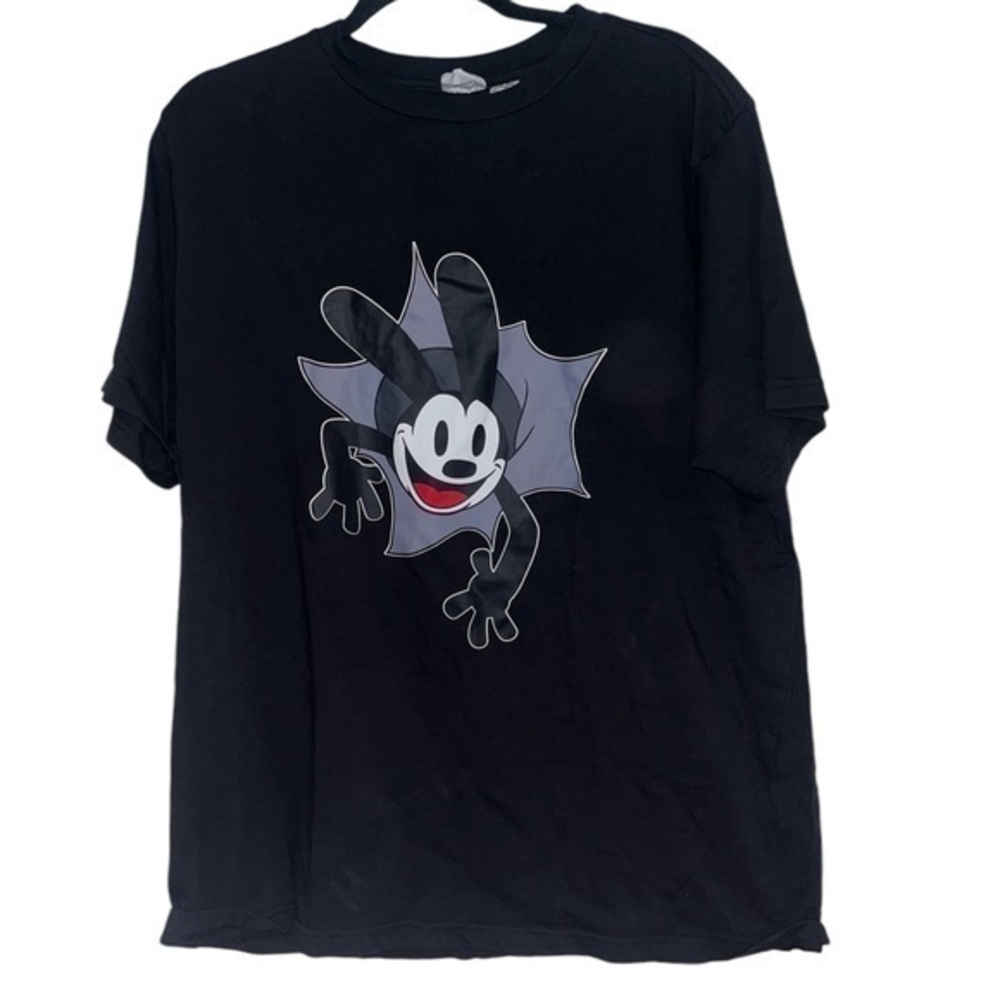 Disney Parks Disney 100 Oswald the Lucky Rabbit Adult Black T-Shirt Size XL